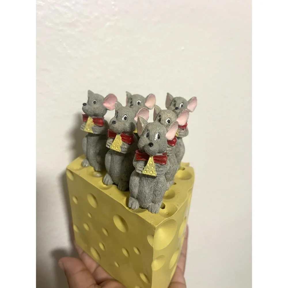 Vtg Sagaform Novelty Cheese Knife Set Mouse Handles Rare